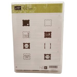 Stampin Up Pretty Petites Cling Stamp Set Unmounted Birthday Thanks Friend